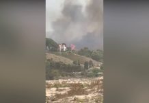 Vasto incendio nell’Agrigentino, 30 persone evacuate a Menfi